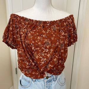 Gorgeous Floral Off the Shoulder top